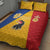 Kingdom of Sweden Stockholm County Quilt Bed Set Flag Style