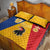 Kingdom of Sweden Stockholm County Quilt Bed Set Flag Style