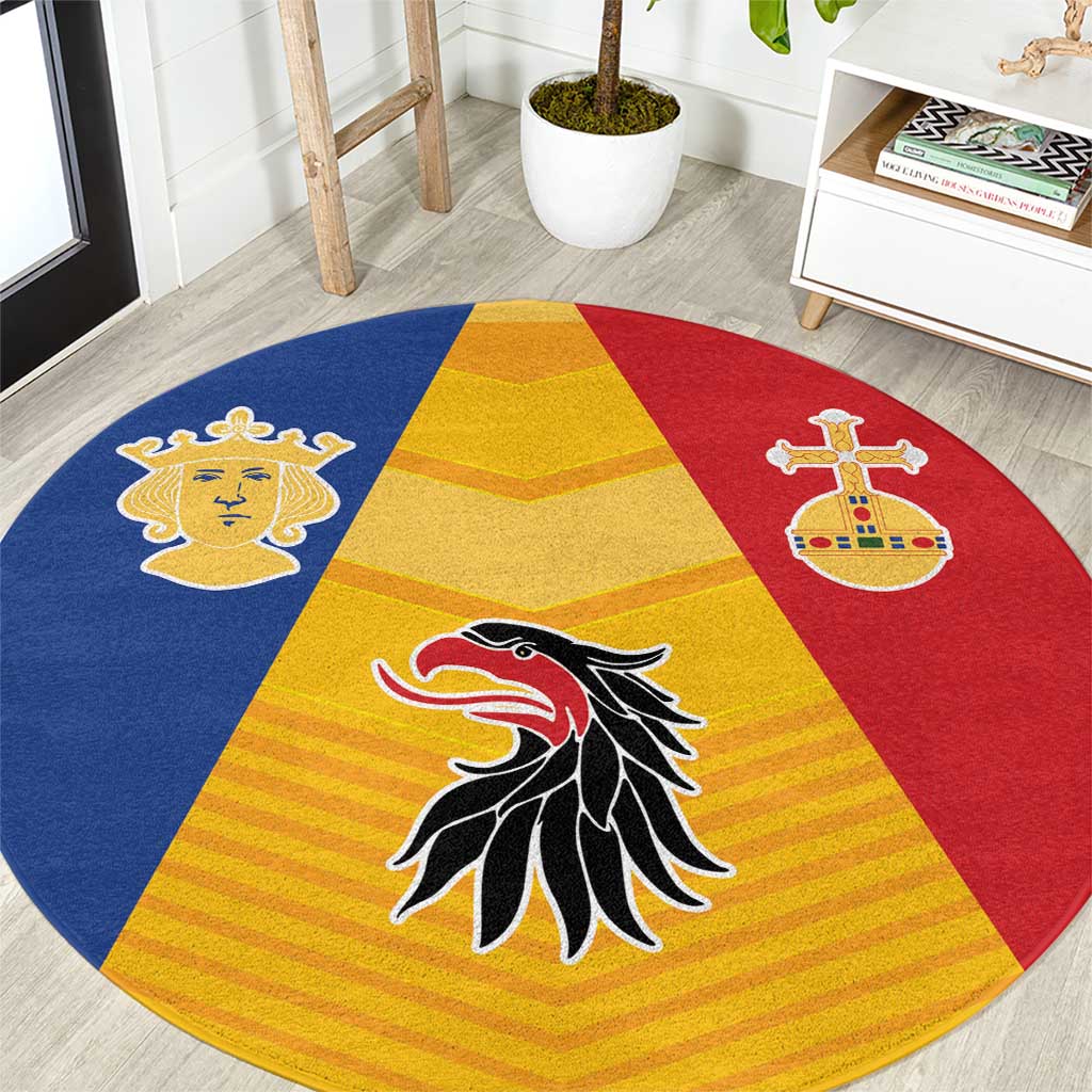 Kingdom of Sweden Stockholm County Round Carpet Flag Style