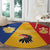 Kingdom of Sweden Stockholm County Round Carpet Flag Style