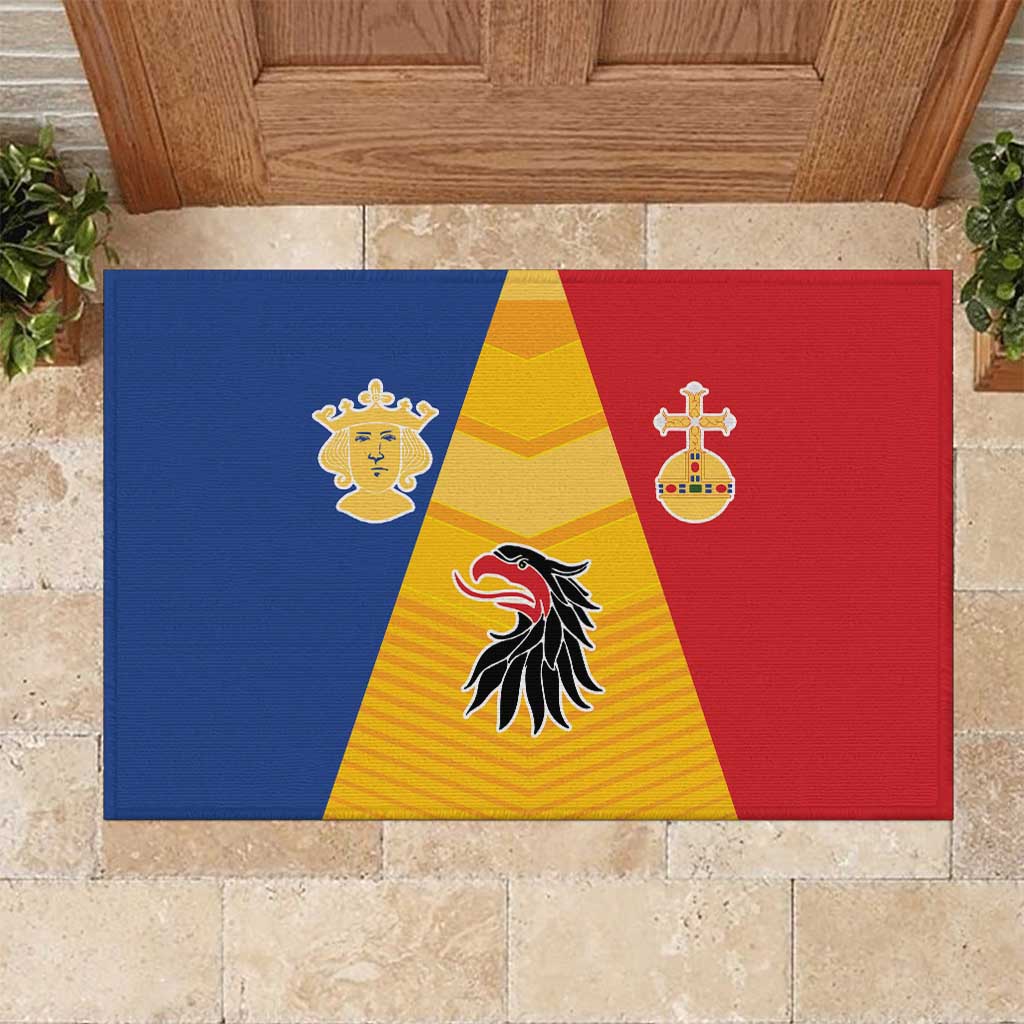 Kingdom of Sweden Stockholm County Rubber Doormat Flag Style