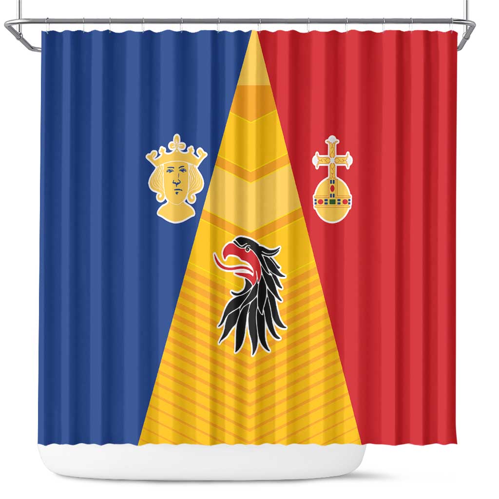 Kingdom of Sweden Stockholm County Shower Curtain Flag Style