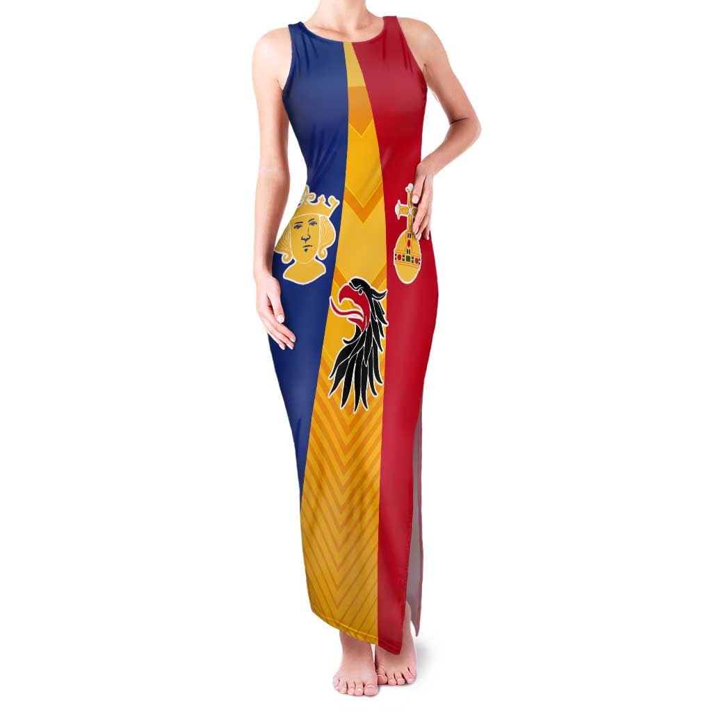 Kingdom of Sweden Stockholm County Tank Maxi Dress Flag Style