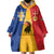 Kingdom of Sweden Stockholm County Wearable Blanket Hoodie Flag Style