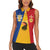 Kingdom of Sweden Stockholm County Women Sleeveless Polo Shirt Flag Style