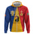 Kingdom of Sweden Stockholm County Zip Hoodie Flag Style