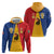 Kingdom of Sweden Stockholm County Zip Hoodie Flag Style