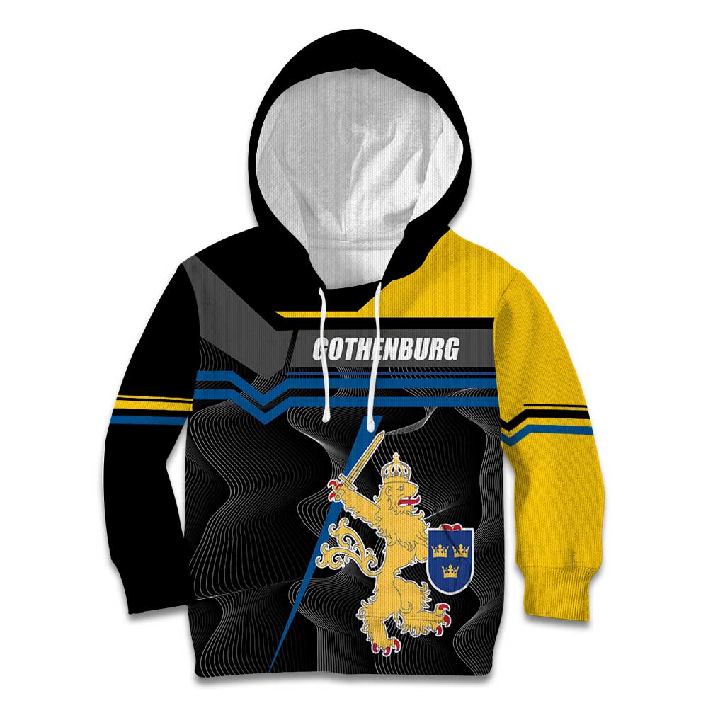 Personalized Kingdom of Sweden Gothenburg Kid Hoodie Sweden Vastra Gotaland County