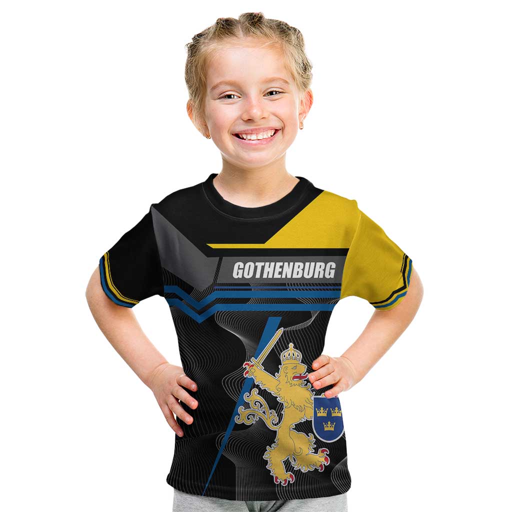 Personalized Kingdom of Sweden Gothenburg Kid T Shirt Sweden Vastra Gotaland County