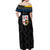 Personalized Kingdom of Sweden Gothenburg Off Shoulder Maxi Dress Sweden Vastra Gotaland County