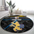 Personalized Kingdom of Sweden Gothenburg Round Carpet Sweden Vastra Gotaland County