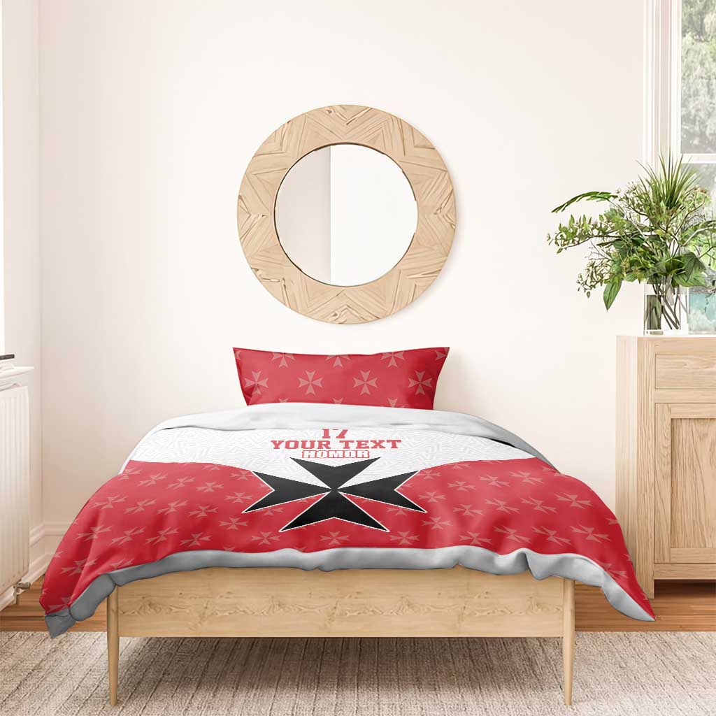 Custom Malta Football Champions Bedding Set Sporty Style