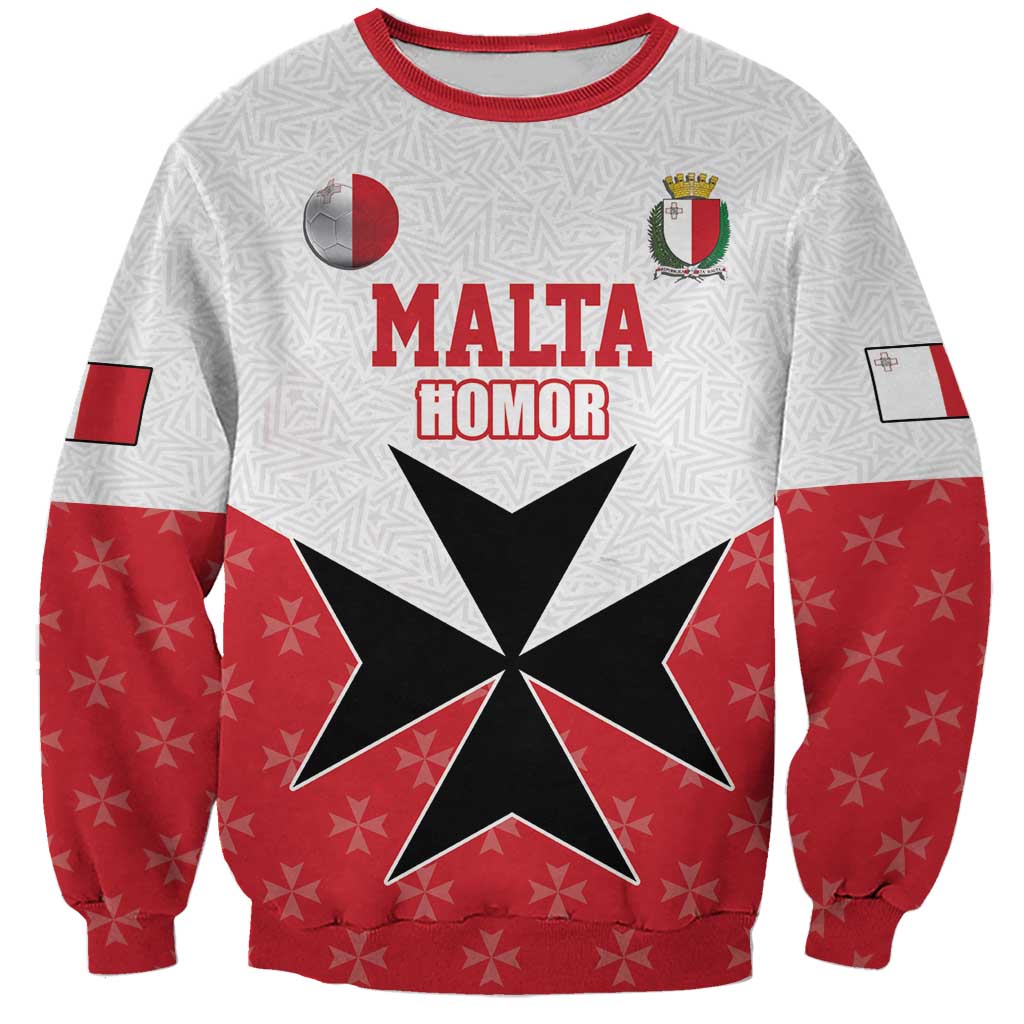Custom Malta Football Champions Sweatshirt Sporty Style