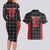 Custom Malta Football Jersey Go Champions Couples Matching Long Sleeve Bodycon Dress and Hawaiian Shirt Black Style