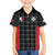Custom Malta Football Jersey Go Champions Family Matching Off The Shoulder Long Sleeve Dress and Hawaiian Shirt Black Style