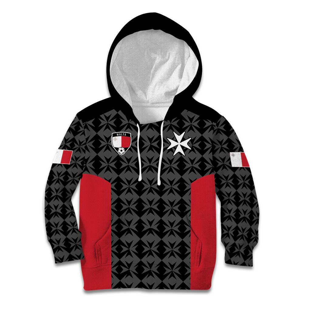 Custom Malta Football Jersey Go Champions Kid Hoodie Black Style