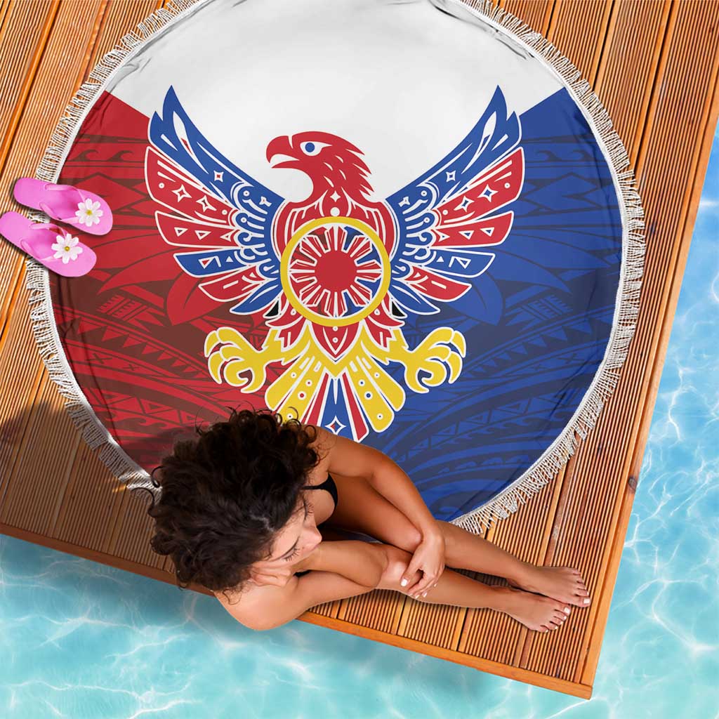 Philippine Eagle Week Beach Blanket Filipino Patern