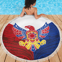 Philippine Eagle Week Beach Blanket Filipino Patern