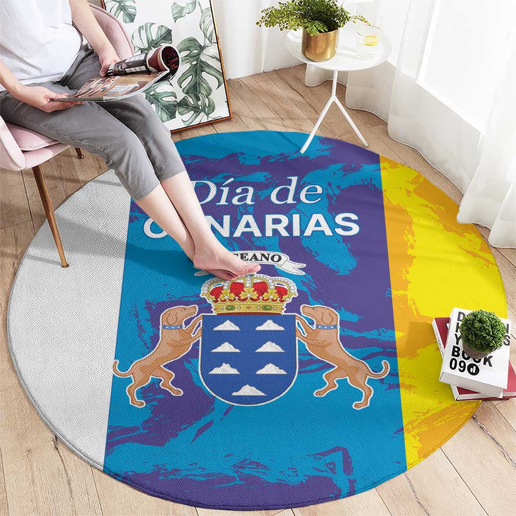 Canary Islands Dia de Canarias Round Carpet 42th Anniversary