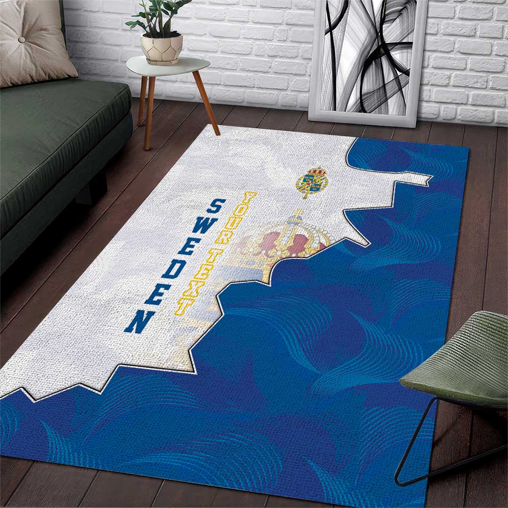 Personalized Kingdom of Sweden Coat of arms Area Rug