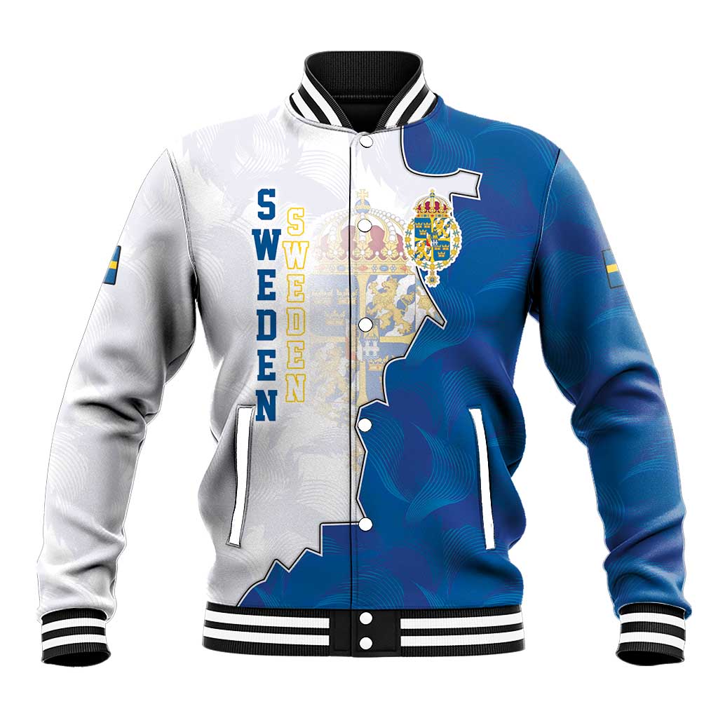 Personalized Kingdom of Sweden Coat of arms Baseball Jacket