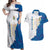 Personalized Kingdom of Sweden Coat of arms Couples Matching Off Shoulder Maxi Dress and Hawaiian Shirt