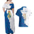 Personalized Kingdom of Sweden Coat of arms Couples Matching Off Shoulder Maxi Dress and Hawaiian Shirt