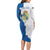 Personalized Kingdom of Sweden Coat of arms Long Sleeve Bodycon Dress