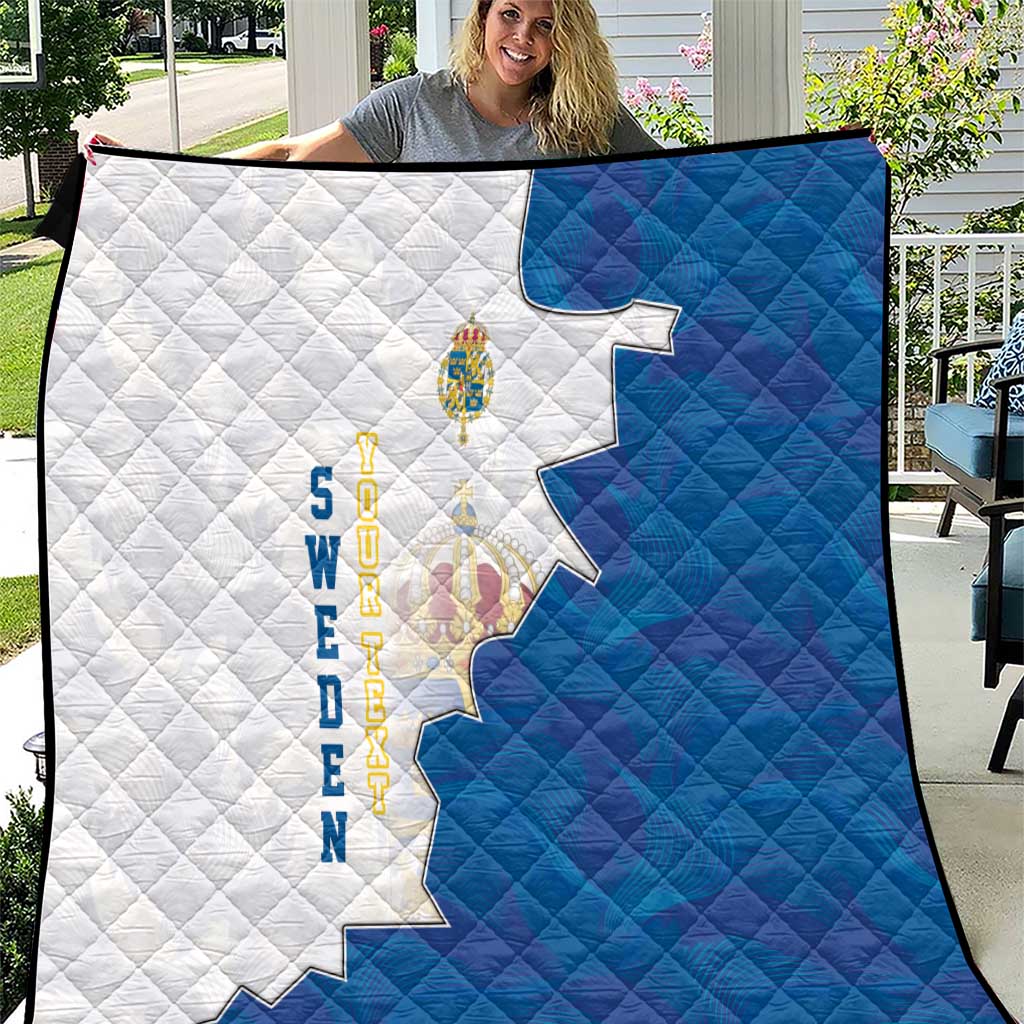 Personalized Kingdom of Sweden Coat of arms Quilt