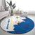 Personalized Kingdom of Sweden Coat of arms Round Carpet