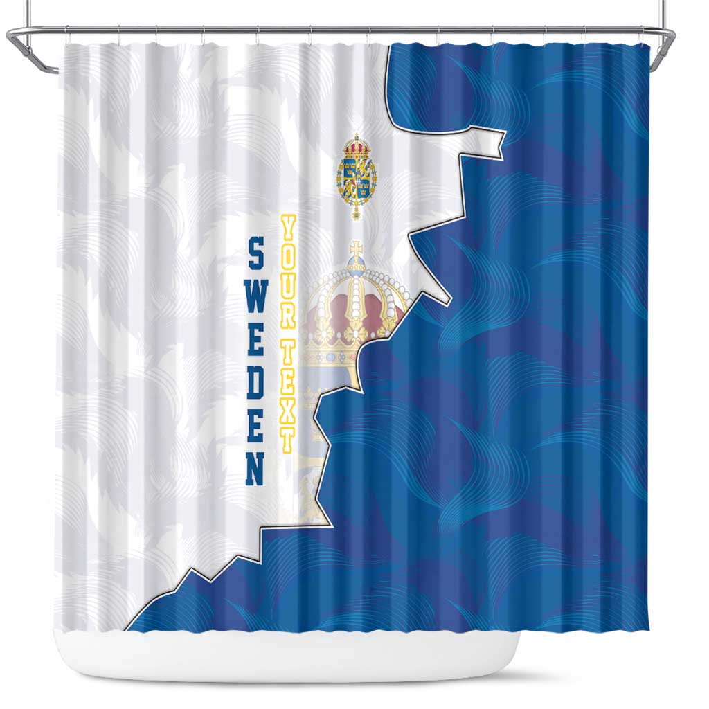 Personalized Kingdom of Sweden Coat of arms Shower Curtain