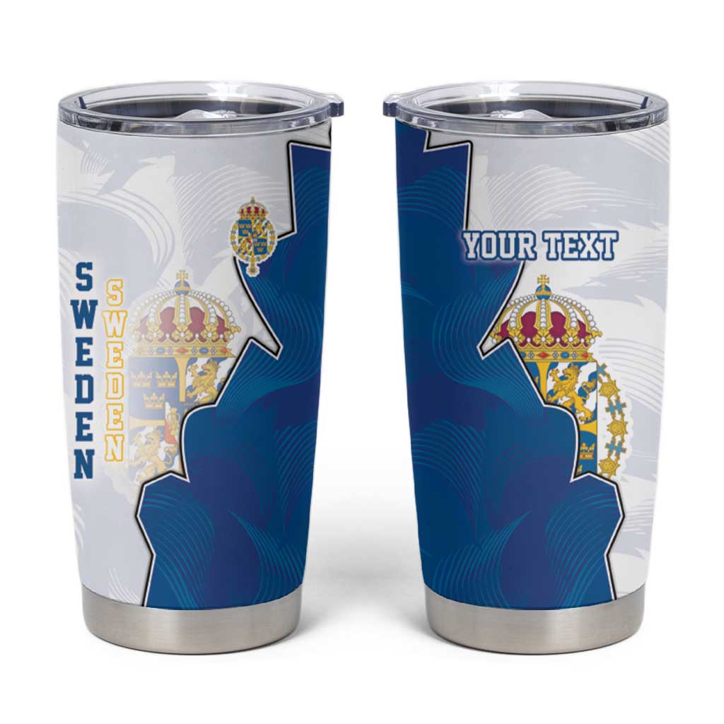 Personalized Kingdom of Sweden Coat of arms Tumbler Cup