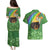 Celtic Harp Shamrock Republic of Ireland Couples Matching Puletasi and Hawaiian Shirt