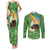 Celtic Harp Shamrock Republic of Ireland Couples Matching Tank Maxi Dress and Long Sleeve Button Shirt