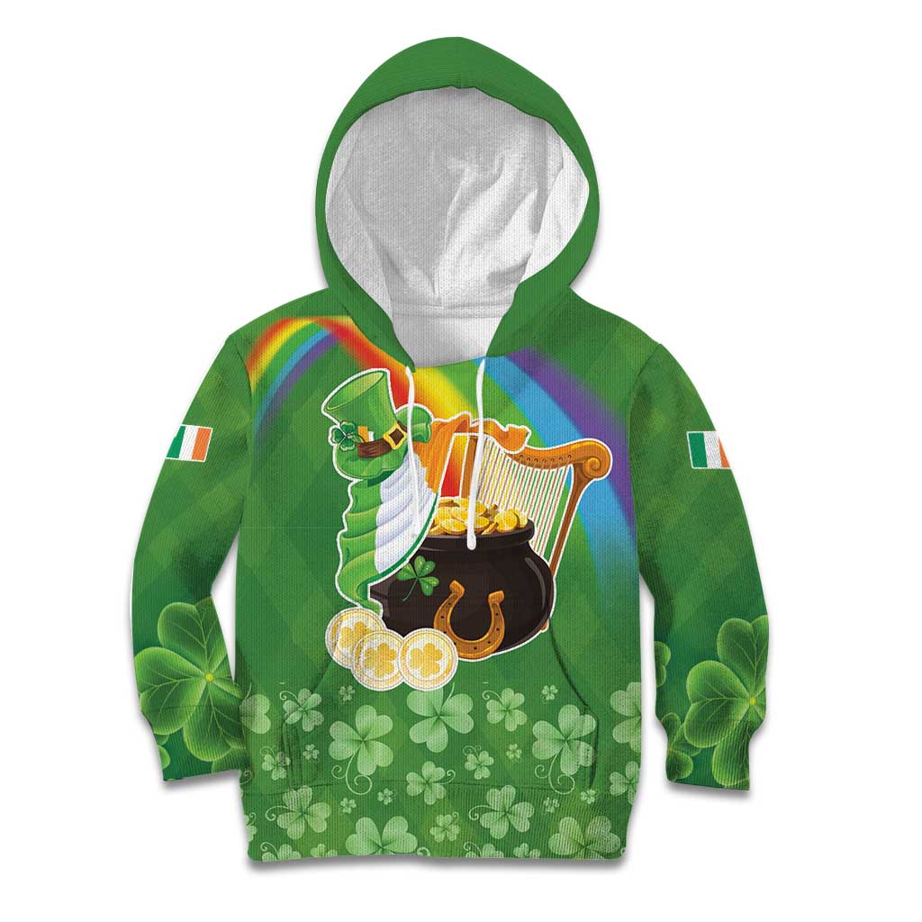 Celtic Harp Shamrock Republic of Ireland Kid Hoodie