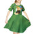 Celtic Harp Shamrock Republic of Ireland Kid Short Sleeve Dress