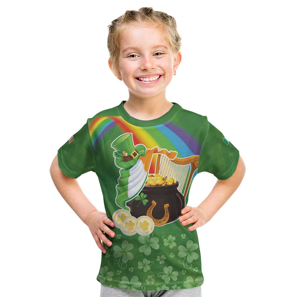 Celtic Harp Shamrock Republic of Ireland Kid T Shirt