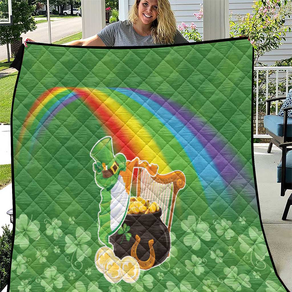 Celtic Harp Shamrock Republic of Ireland Quilt