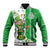 Ireland 17th March Saint Patrick's Day Baseball Jacket Irish Leprechaun with Shamrock