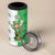 Ireland 17th March Saint Patrick's Day 4 in 1 Can Cooler Tumbler Irish Leprechaun with Shamrock