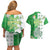 Ireland 17th March Saint Patrick's Day Couples Matching Off Shoulder Short Dress and Hawaiian Shirt Irish Leprechaun with Shamrock