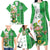 Ireland 17th March Saint Patrick's Day Family Matching Long Sleeve Bodycon Dress and Hawaiian Shirt Irish Leprechaun with Shamrock