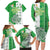 Ireland 17th March Saint Patrick's Day Family Matching Long Sleeve Bodycon Dress and Hawaiian Shirt Irish Leprechaun with Shamrock