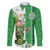 Ireland 17th March Saint Patrick's Day Family Matching Long Sleeve Bodycon Dress and Hawaiian Shirt Irish Leprechaun with Shamrock