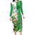 Ireland 17th March Saint Patrick's Day Family Matching Long Sleeve Bodycon Dress and Hawaiian Shirt Irish Leprechaun with Shamrock