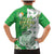 Ireland 17th March Saint Patrick's Day Family Matching Mermaid Dress and Hawaiian Shirt Irish Leprechaun with Shamrock