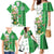 Ireland 17th March Saint Patrick's Day Family Matching Mermaid Dress and Hawaiian Shirt Irish Leprechaun with Shamrock