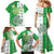 Ireland 17th March Saint Patrick's Day Family Matching Mermaid Dress and Hawaiian Shirt Irish Leprechaun with Shamrock