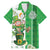 Ireland 17th March Saint Patrick's Day Family Matching Mermaid Dress and Hawaiian Shirt Irish Leprechaun with Shamrock