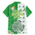 Ireland 17th March Saint Patrick's Day Family Matching Mermaid Dress and Hawaiian Shirt Irish Leprechaun with Shamrock